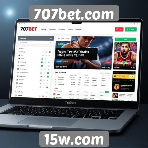 Análise da interface do usuário do 707bet.com
